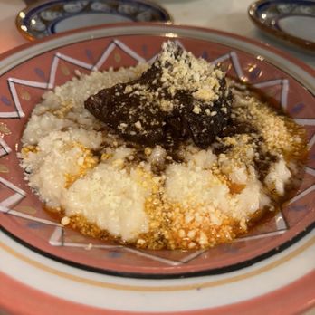 La Baja - Hibiscus Mexican Chocolate Braised Short rib Risotto - Mediterranean Near Me - Ambler, Pennsylvania