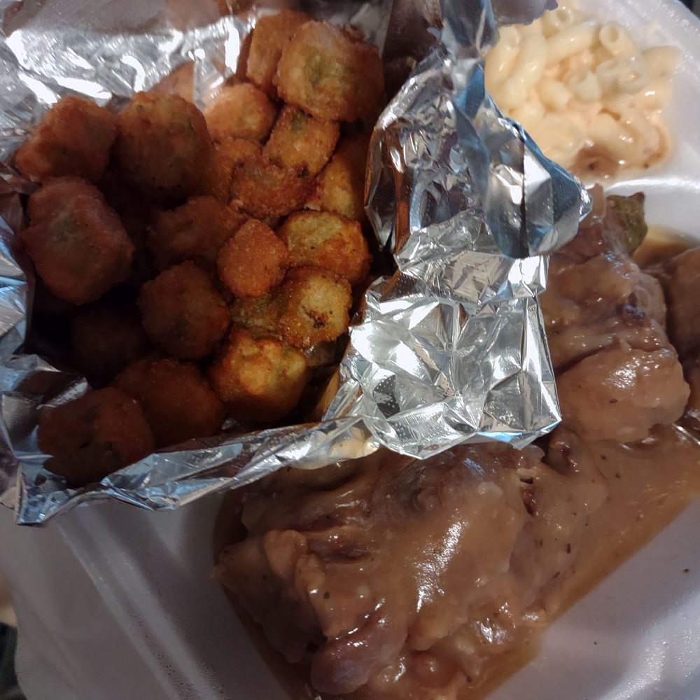 Mr A Ok's Kitchen - Oxtail, okra & mac & cheese. $20 - Soul Food Near Me - San Antonio, Texas Mr A Ok's Kitchen - Oxtail, okra & mac & cheese. $20 - Soul Food Near Me - San Antonio, Texas