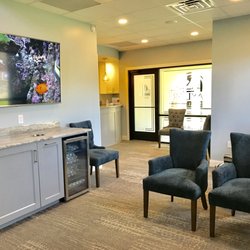 Taylor Dental Care - Relaxing reception area with beverage station.