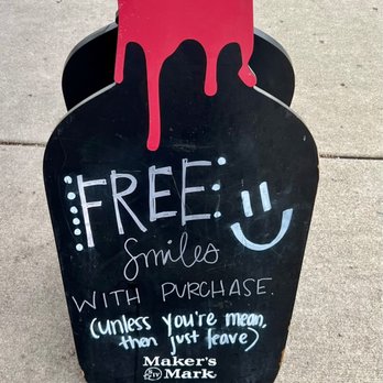 Barbecue And Bourbon - Sidewalk sign - Barbeque Near Me - Speedway, Indiana