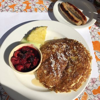 Alana's Cafe - Martha's Swedish pancakes ($9.95/ short stack) | chicken apple sausage ($4.45) - Breakfast & Brunch Near Me - Burlingame, California Alana's Cafe - Martha's Swedish pancakes ($9.95/ short stack) | chicken apple sausage ($4.45) - Breakfast & Brunch Near Me - Burlingame, California