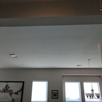 Visible Tape And Float Lines In Ceiling Prior To Drywall Repair
