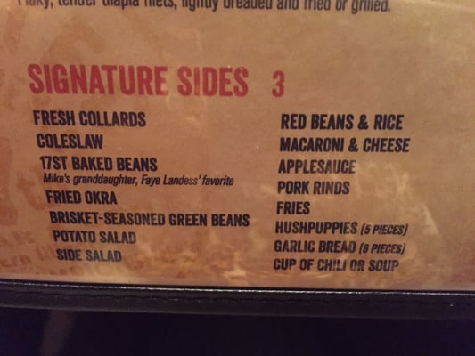 Menu photo 6 17th Street Barbecue Murphysboro, IL Menu photo 6 17th Street Barbecue Murphysboro, IL