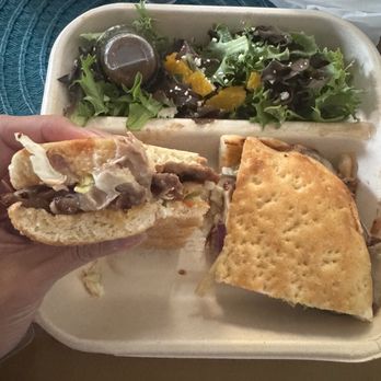 Urbane Cafe - Tri tip pastrami sandwich with side salad - Sandwiches Near Me - Riverside, California