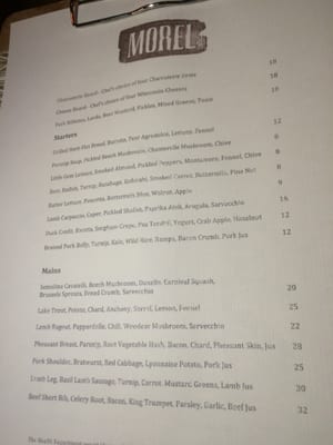 Menu photo 6 Morel Milwaukee, WI
