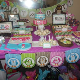 Owl Themed Twins 1st Birthday Dessert Table Owl Themed Twins 1st Birthday Dessert Table