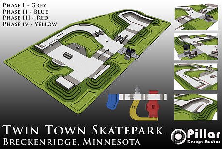 Twin Town Skatepark Logo
