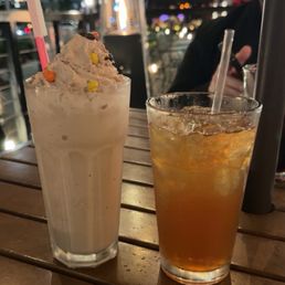 Chocolate peanut butter shake and Tennessee Palmer