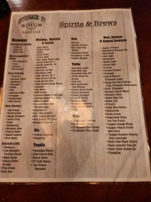 Menu photo 5 Bootleggers Inn Nashville, TN
