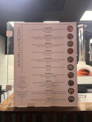 Menu photo 2 Donatello's Pizzeria Redding, CA