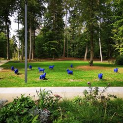 Kaiser-Karls-Park - Die Herde der blauen Friedensschafe