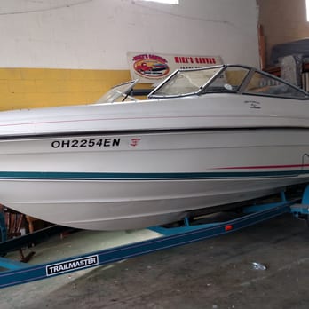 Mike's Canvas - Side of boat to show you colors. - Auto Upholstery Near Me - Whittier, California Mike's Canvas - Side of boat to show you colors. - Auto Upholstery Near Me - Whittier, California