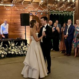 Our first dance - DJ Aykut brought all the sound equipment!