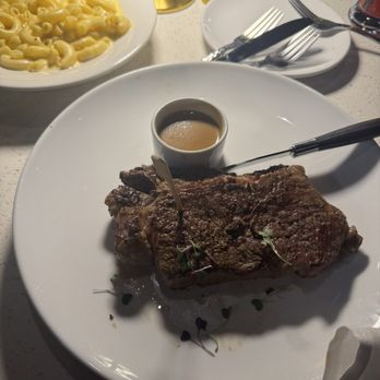 Dapper Dine & Lounge - Ribeye. I asked for it rare and it was cooked perfectly - Cocktail Bars Near Me - Riverside, California