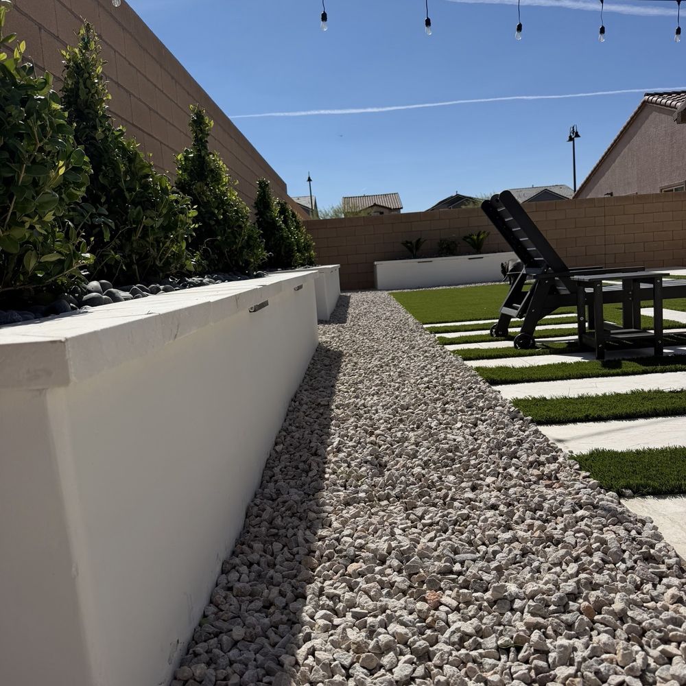 Visualized Landscape - Planters, Rock, & Turf and Travertine - Landscaping Near Me - North Las Vegas, Nevada Visualized Landscape - Planters, Rock, & Turf and Travertine - Landscaping Near Me - North Las Vegas, Nevada