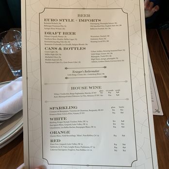 Krueger's Tavern - Drink Menu - Bars Near Me - Cincinnati, Ohio