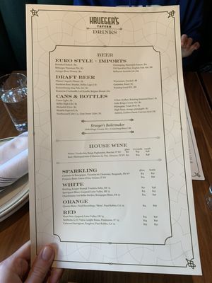 Menu photo 3 Krueger's Tavern Cincinnati, OH