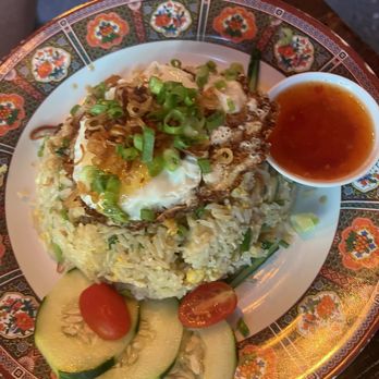 Kedai Makan - Nasi Goreng Kampung with prawns and tofu - Malaysian Near Me - Seattle, Washington Kedai Makan - Nasi Goreng Kampung with prawns and tofu - Malaysian Near Me - Seattle, Washington