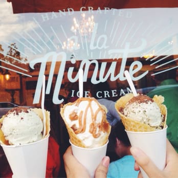 à la minute - Fresh mint chip and salted caramel~ - Ice Cream & Frozen Yogurt Near Me - Redlands, California