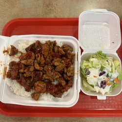 Teriyaki Express - Spicy Chicken Teriyaki w/ salad