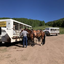 High Lonesome Outfitters - Here's Jason, the owner, getting everything ready.