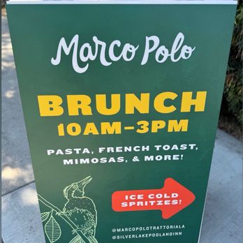 Marco Polo Trattoria - Sign outside - Bars Near Me - Los Angeles, California Marco Polo Trattoria - Sign outside - Bars Near Me - Los Angeles, California