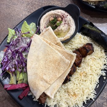 Kababstic Mediterranean Grill - Lamb kebab plate - Mediterranean Near Me - Arcadia, California
