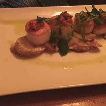 Malt - Scallops twice scalloped, (Served on a bed of scalloped potatoes,) yum! - New American Near Me - Newport, Rhode Island Malt - Scallops twice scalloped, (Served on a bed of scalloped potatoes,) yum! - New American Near Me - Newport, Rhode Island