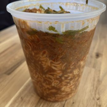 Tacos Las Mamis - Birria Ramen - Slap Yo Momma Good !!! - $9 and worth every penny !!! - Food Trucks Near Me - Cedar Park, Texas