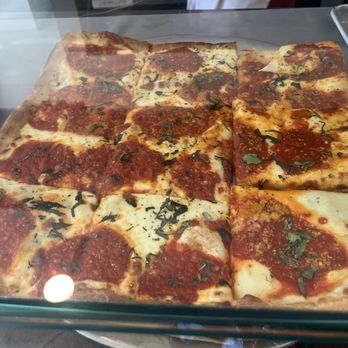 Alba's Pizzeria & Restaurant - Margherita Sicilian Pizza - Pizza Near Me - Jamaica, New York