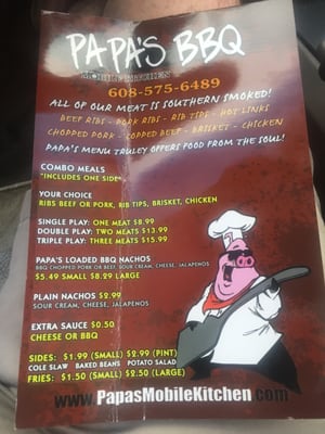 Menu photo 3 PA'PA'S BBQ Monona, WI