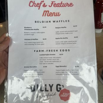 Billy G's - Menu - Breakfast & Brunch Near Me - Chesterfield, Missouri