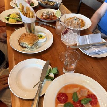 The Davidson - Hamachi, Arancini, Peach Burrata, Carpaccio; Burger, Vodka Rigatoni - French Near Me - Cincinnati, Ohio The Davidson - Hamachi, Arancini, Peach Burrata, Carpaccio; Burger, Vodka Rigatoni - French Near Me - Cincinnati, Ohio