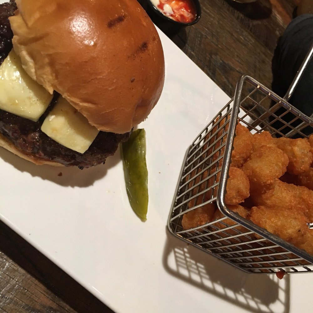 The Villager - Duck and Brie burger of the week - New American Near Me - Babylon, New York