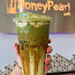 The Honey Pearl Cafe - Dirty Matcha (Oat Milk)