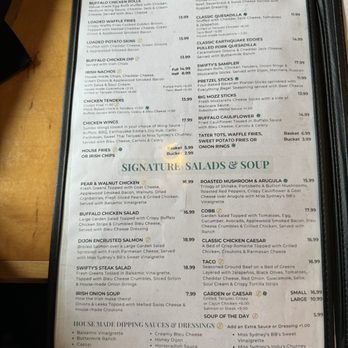 Swifty's Restaurant & Pub - Menu - Irish Near Me - Delmar, New York Swifty's Restaurant & Pub - Menu - Irish Near Me - Delmar, New York