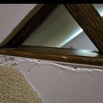 DJ's Pro Painting - This is finished area according to DJ.  He did not prep before he painted - Painters Near Me - La Plata, Colorado