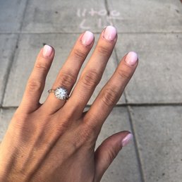 Ombré French dip nails