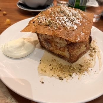 Vidrio - Baklava French toast - Mediterranean Near Me - Raleigh, North Carolina