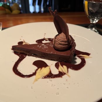 The Rimrock Cafe - Salted Caramel Chocolate Tart - Seafood Near Me - Whistler, British Columbia