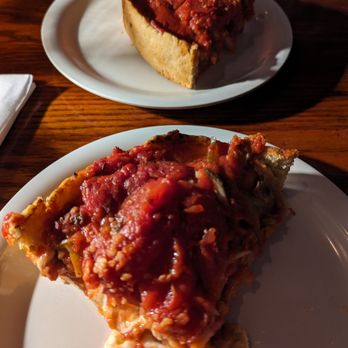 Pizzeria Due - Two slices from small Numero Uno. - Pizza Near Me - Chicago, Illinois