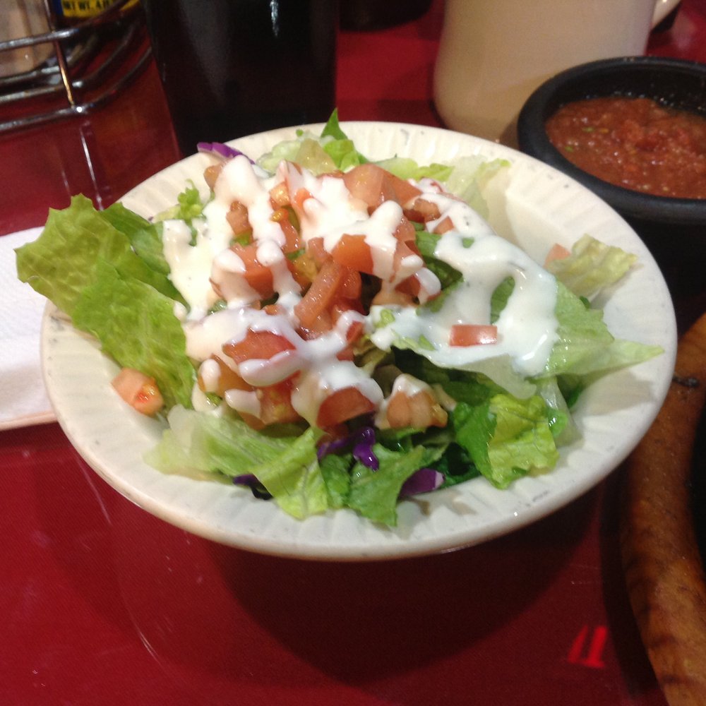 La Tortilandia - Side salad that came with Carne Asada dinner - Mexican Near Me - Fort Worth, Texas La Tortilandia - Side salad that came with Carne Asada dinner - Mexican Near Me - Fort Worth, Texas