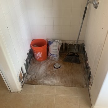 Anytime Construction Services - Unfinished shower... sitting for over a month - Handyman Near Me - Gatesville, Texas