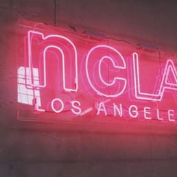 NCLA Los Angeles, interior sign with installation