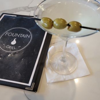 Fountain Grill - Titos Dirty Martini well mixed and nicely shaken. - American Near Me - Ashburn, Virginia Fountain Grill - Titos Dirty Martini well mixed and nicely shaken. - American Near Me - Ashburn, Virginia
