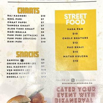 Bikanervala - Menu, October 2024 - Desserts Near Me - Brampton, Ontario Bikanervala - Menu, October 2024 - Desserts Near Me - Brampton, Ontario