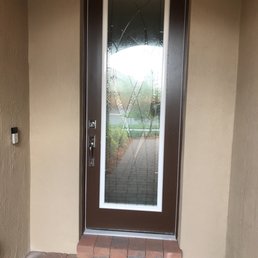Nice hurricane glass front door installation! Thanks Entry Point!