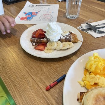 Broken Yolk Cafe - Nutella creep, with both bananas and strawberries - Breakfast & Brunch Near Me - Oceanside, California Broken Yolk Cafe - Nutella creep, with both bananas and strawberries - Breakfast & Brunch Near Me - Oceanside, California
