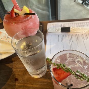 SAGE - Cocktails: Frozen Strawberry Summer and the Pink Panther - Thai Near Me - Brooklyn, New York
