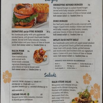 Shorefyre Beach Bar & Grill - Menu - Breakfast & Brunch Near Me - Honolulu, Hawaii Shorefyre Beach Bar & Grill - Menu - Breakfast & Brunch Near Me - Honolulu, Hawaii